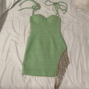 Miss Circle New York Green Mini Dress